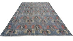 Tapis vintage Arts & Crafts Zeki Muren style laine 5'8''x8'1''