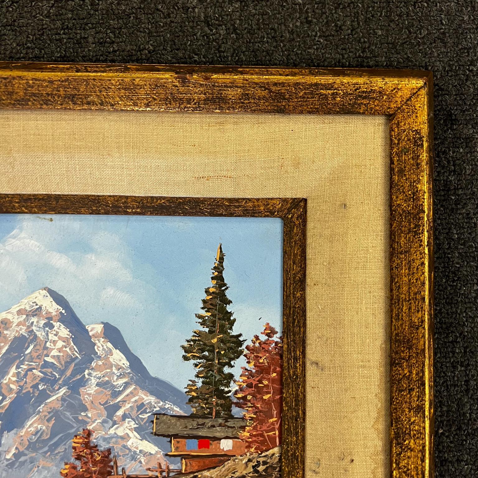 Vintage Artwork Impressionist Landscape Oil Painting Signed In Good Condition In Chula Vista, CA