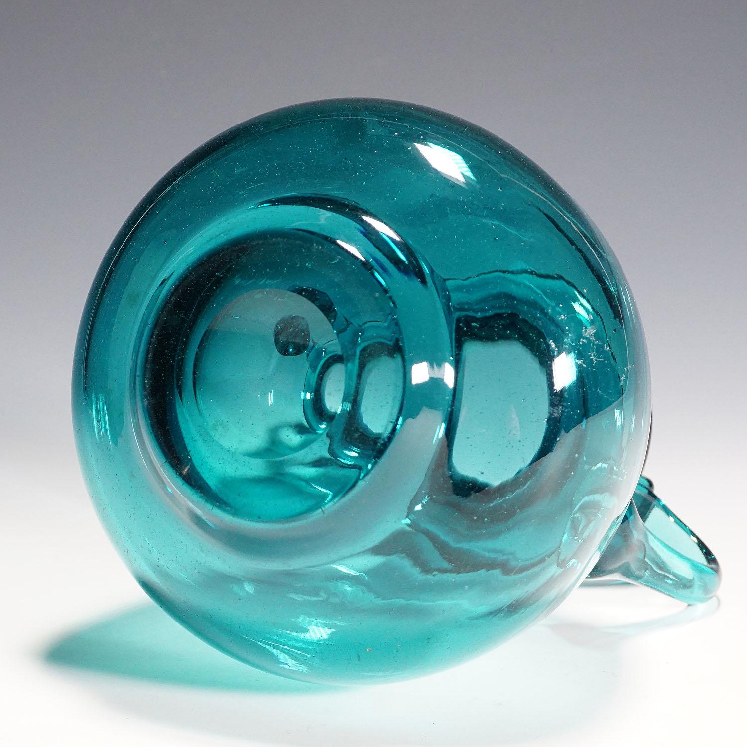 Vintage Aryballos Glass Vase by Ichendorfer Glassworks, ca. 1960s 1