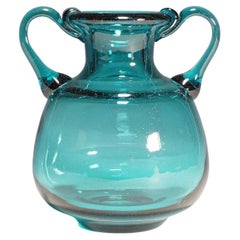 Vintage Aryballos Glass Vase by Ichendorfer Glassworks, ca. 1960s