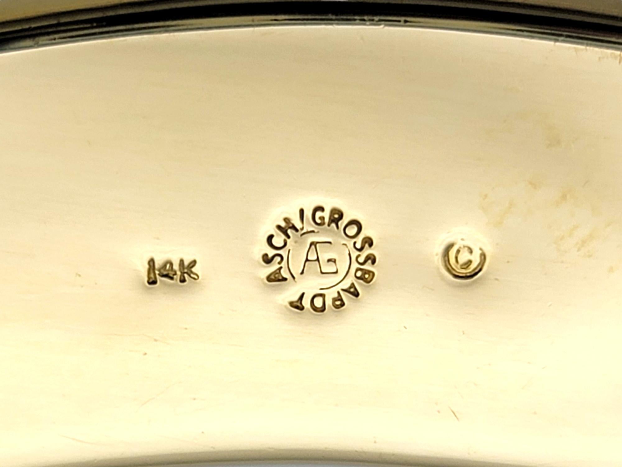 Collier vintage Asch Grossbardt en or avec mosaïque de pierres précieuses et incrustation de diamants en vente 4