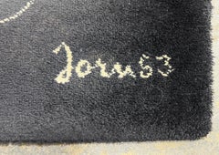 Vintage Asger Oluf Jorn Expressionist Art Rug / Art LINE Ege Axminster Denmark