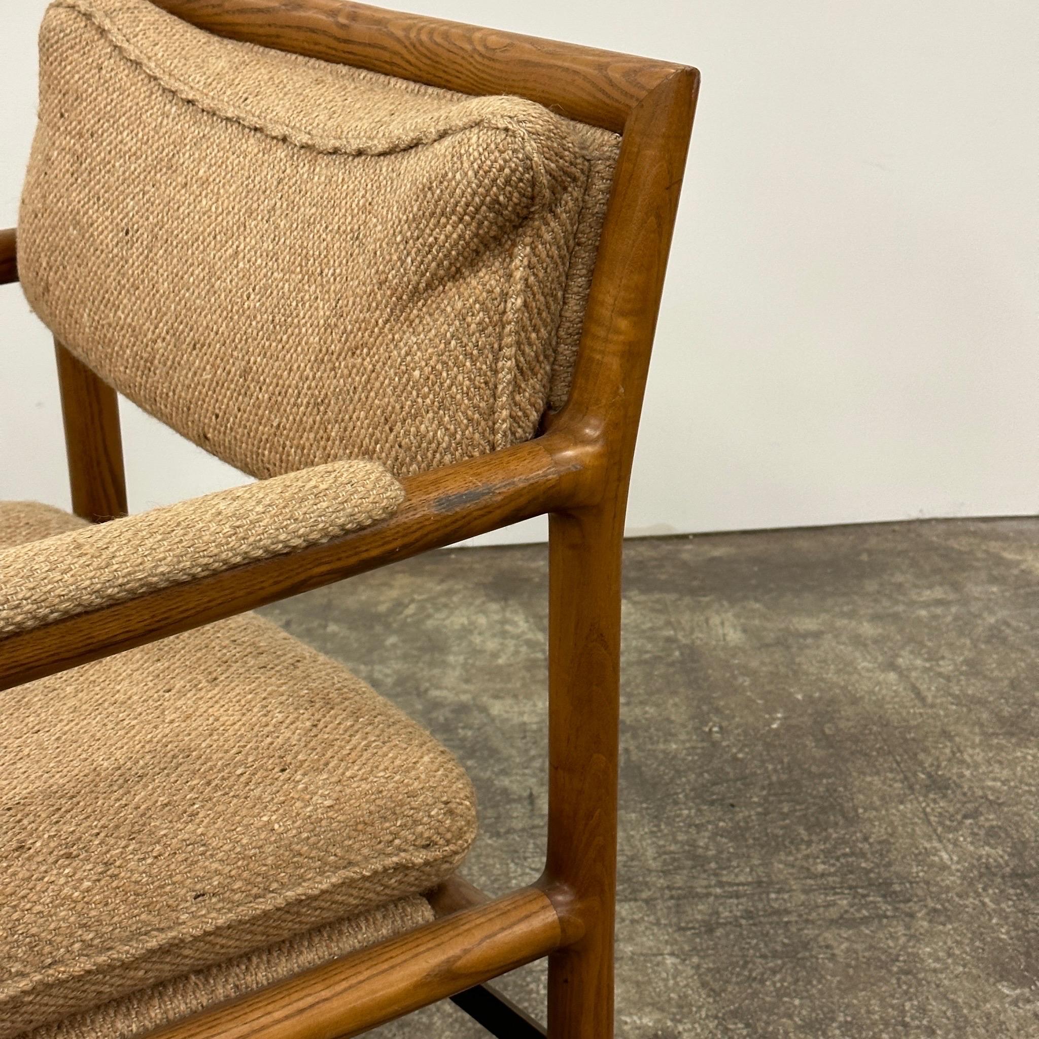 Mid-Century Modern Vintage Ash Club Chair by Edward Wormley for Dunbar For Sale