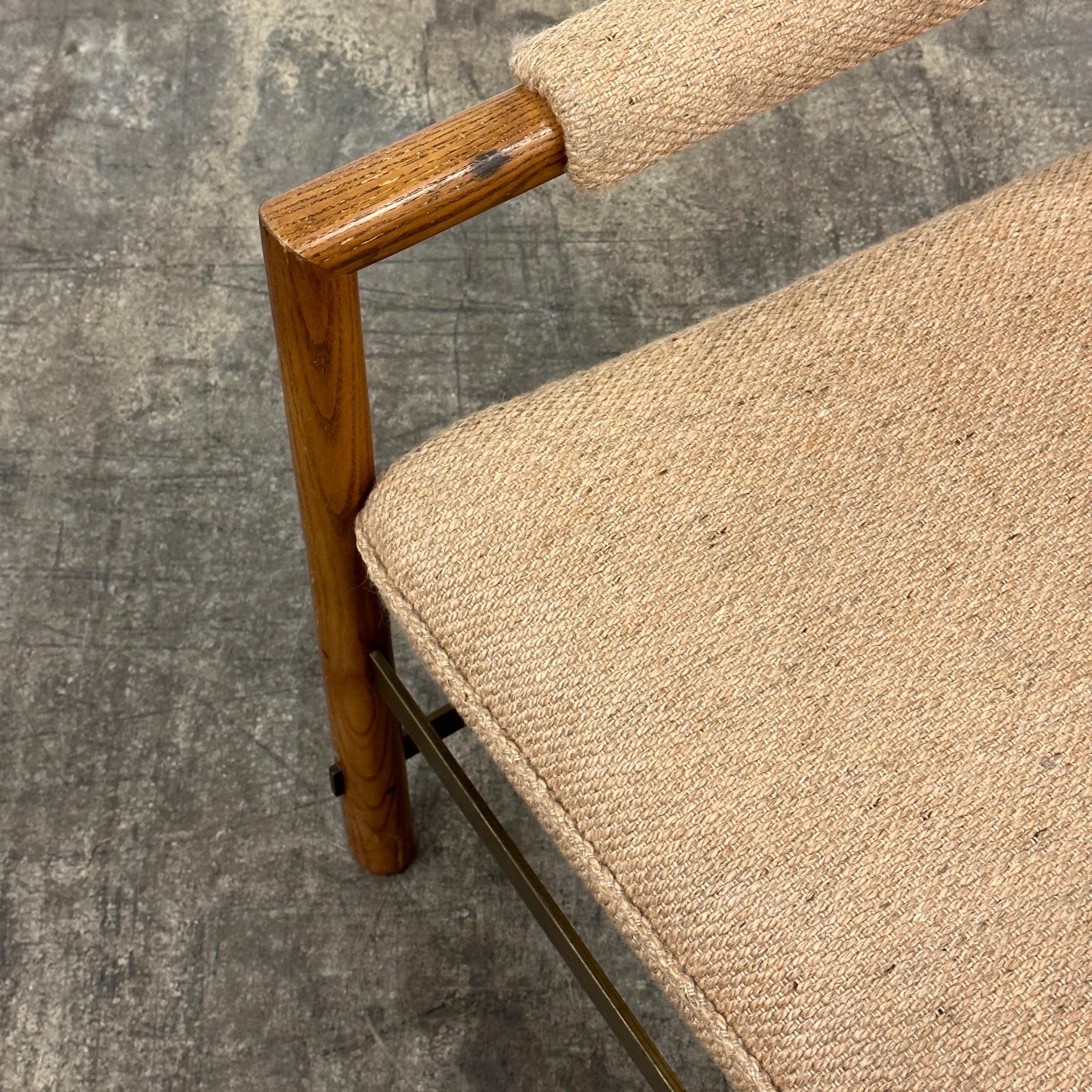 Late 20th Century Vintage Ash Club Chair by Edward Wormley for Dunbar For Sale