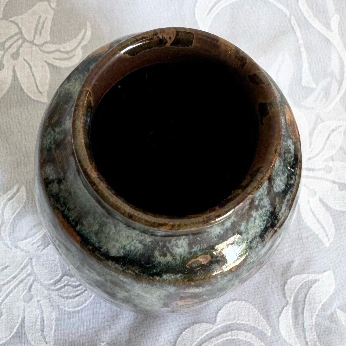 Late 20th Century Vintage Ash Tray and Vase by Pottery Craft - 2 Pieces For Sale