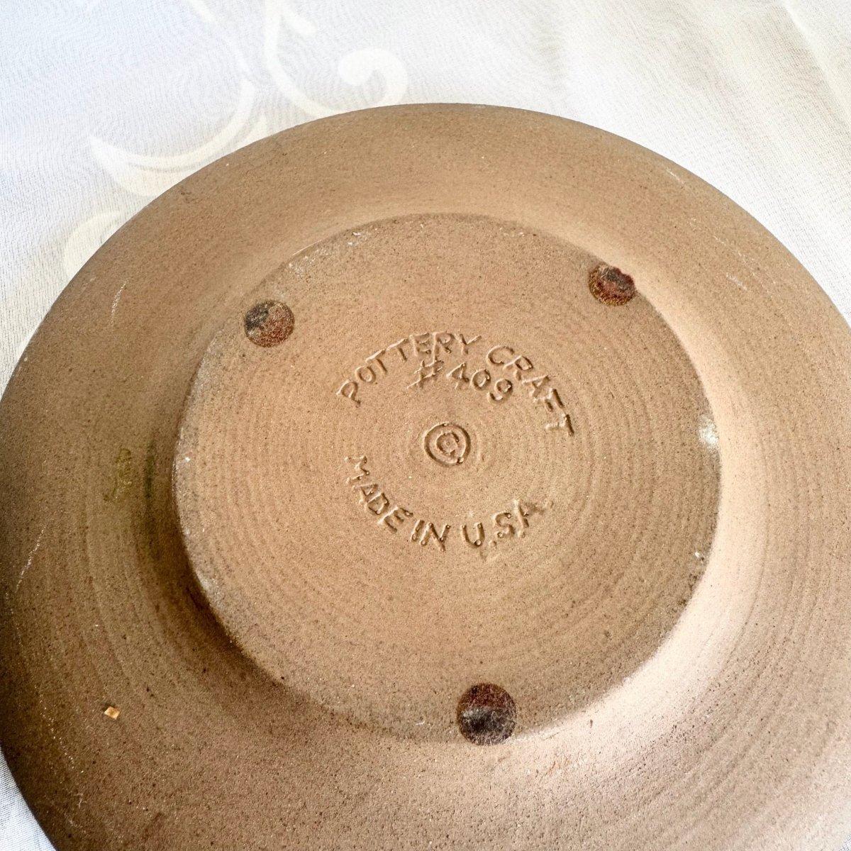 Vintage Ash Tray and Vase by Pottery Craft - 2 Pieces For Sale 1