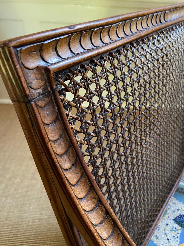 Vintage Ash wood Armchair with New Upholstery, France 19th Century 1