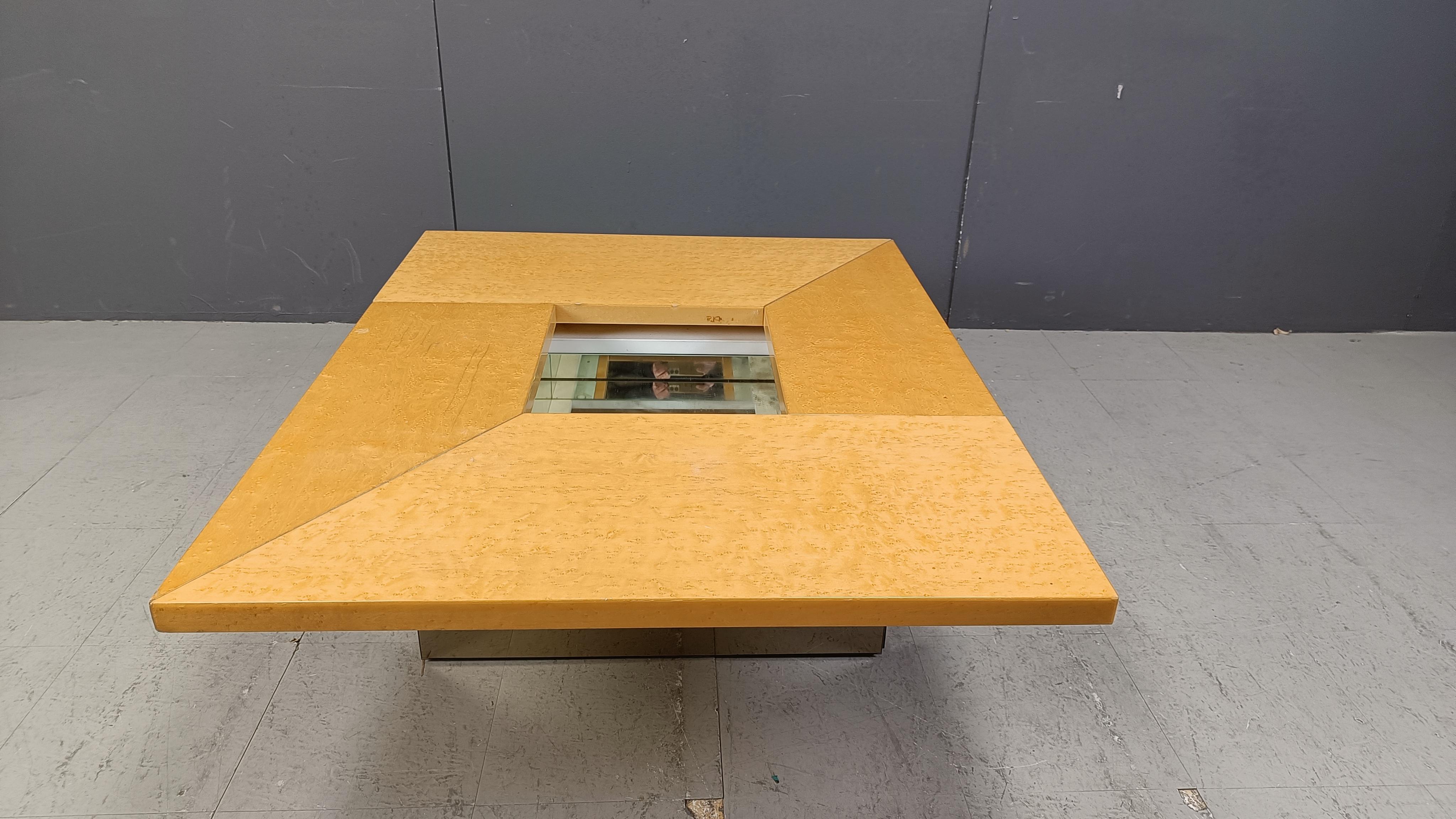 Vintage ash wood coffee table by Paul Michel, 1970s For Sale 5