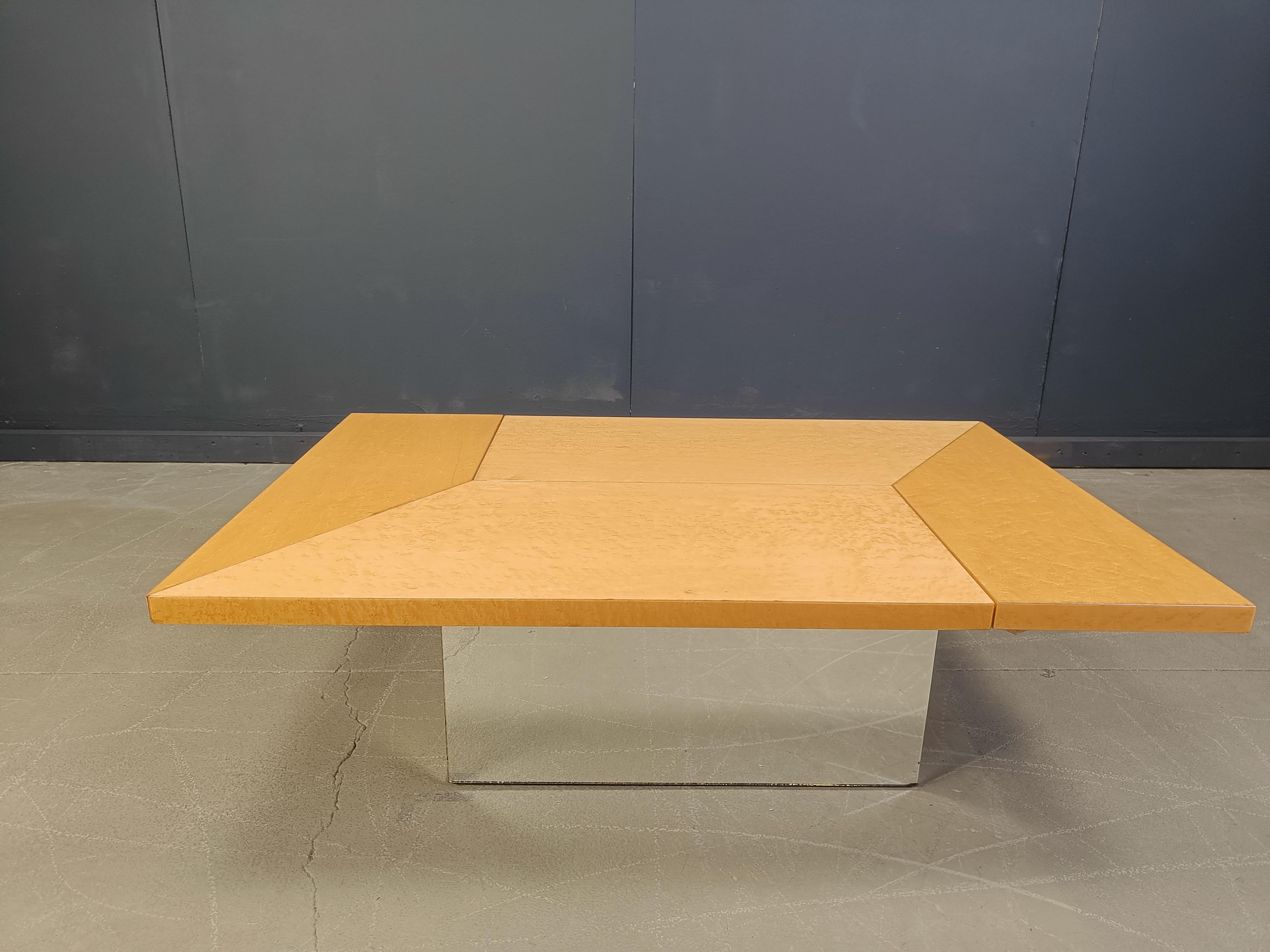 Table basse vintage en bois de frêne de Paul Michel, années 1970 en vente 5