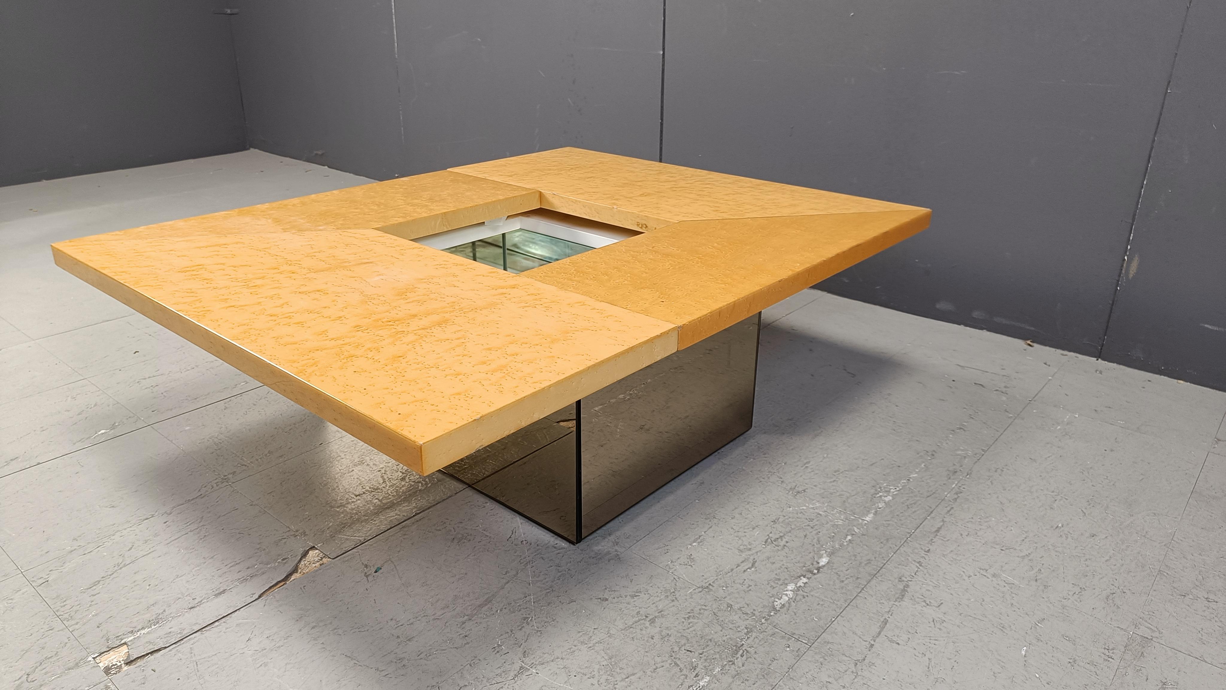 Vintage ash wood coffee table by Paul Michel, 1970s For Sale 10