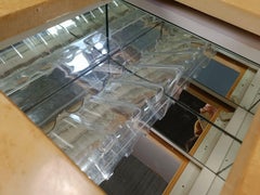 Mesa de centro vintage de madera de fresno de Paul Michel, década de 1970