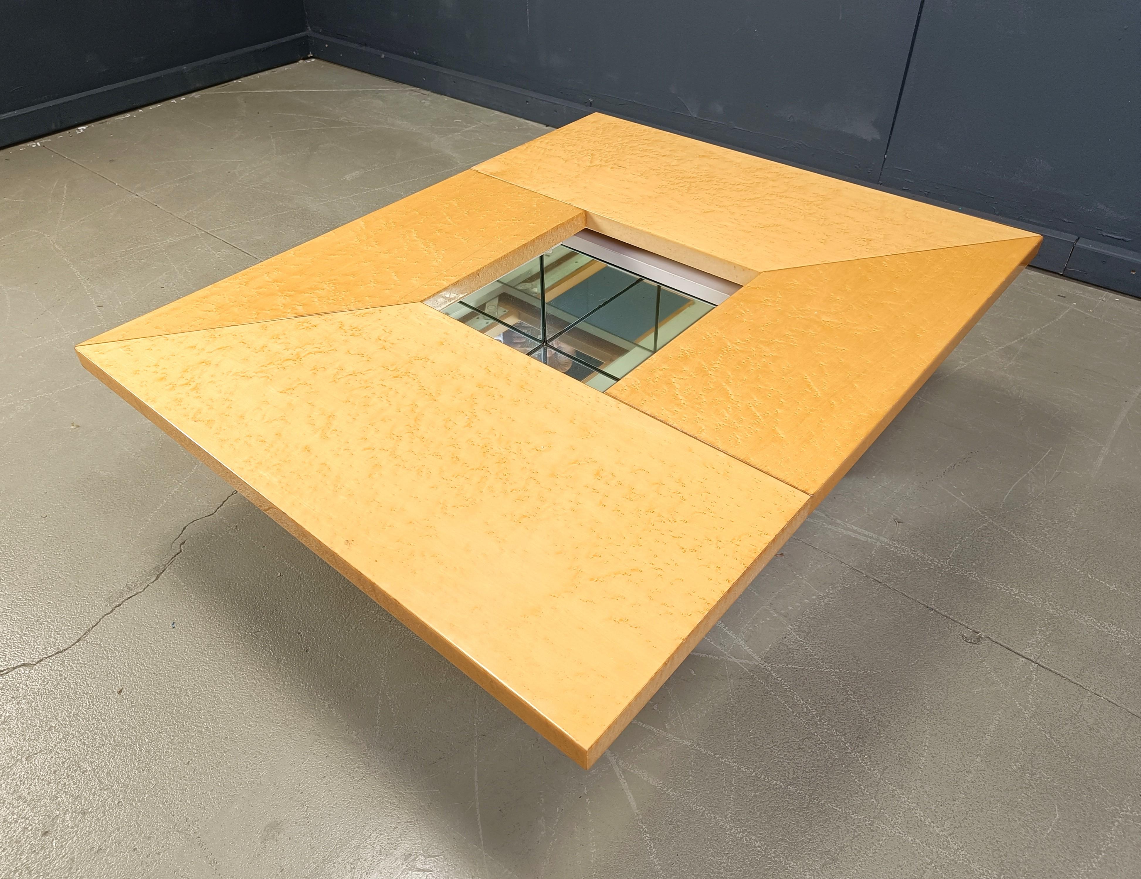 Table basse vintage en bois de frêne de Paul Michel, années 1970 Bon état - En vente à Leuven, Vlaams Gewest