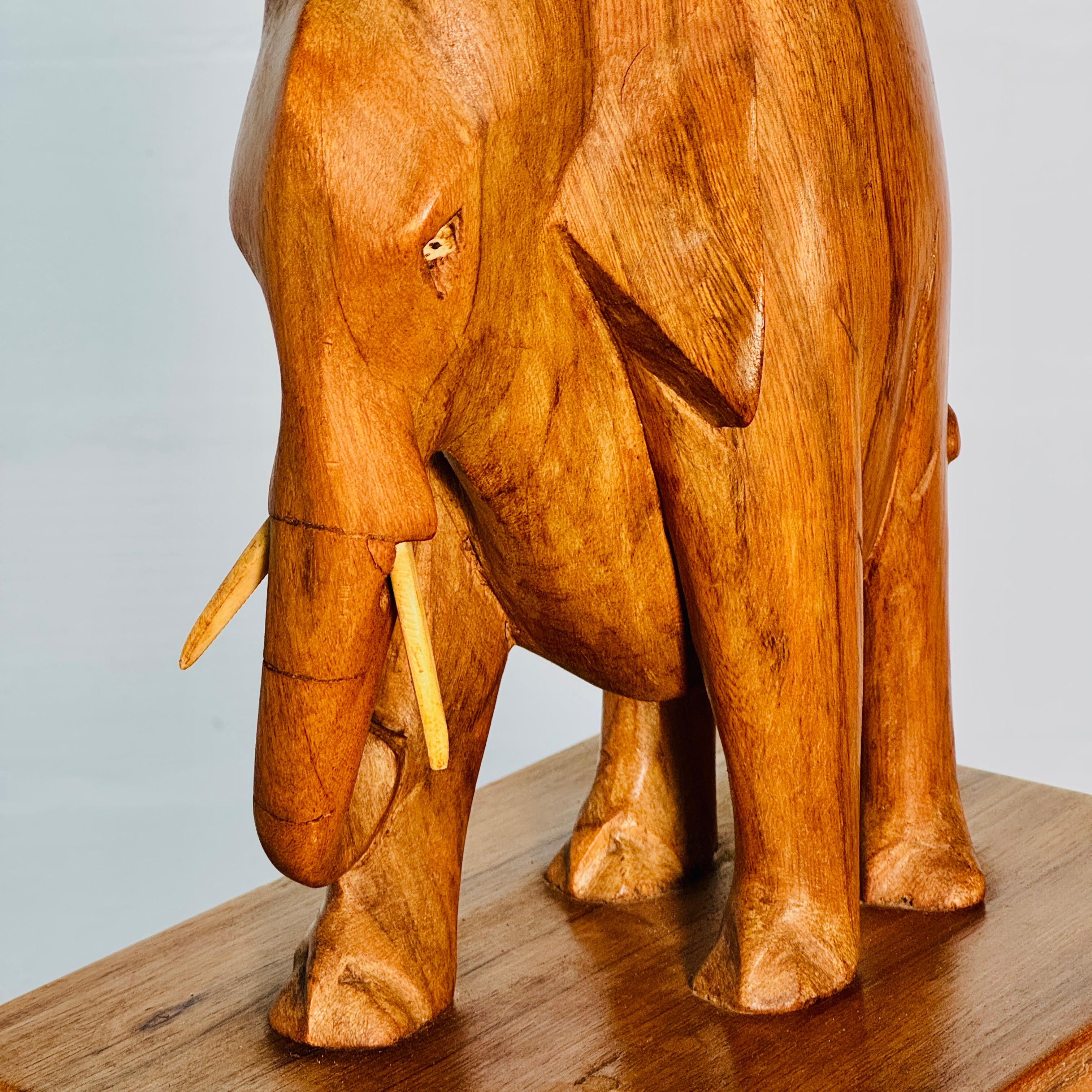 Vintage  Mesa auxiliar Elefante Ashanti, Ghana Años 50 Primitivo en venta