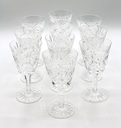 Vintage Ashling by Waterford White Wine Glasses, Set of 10