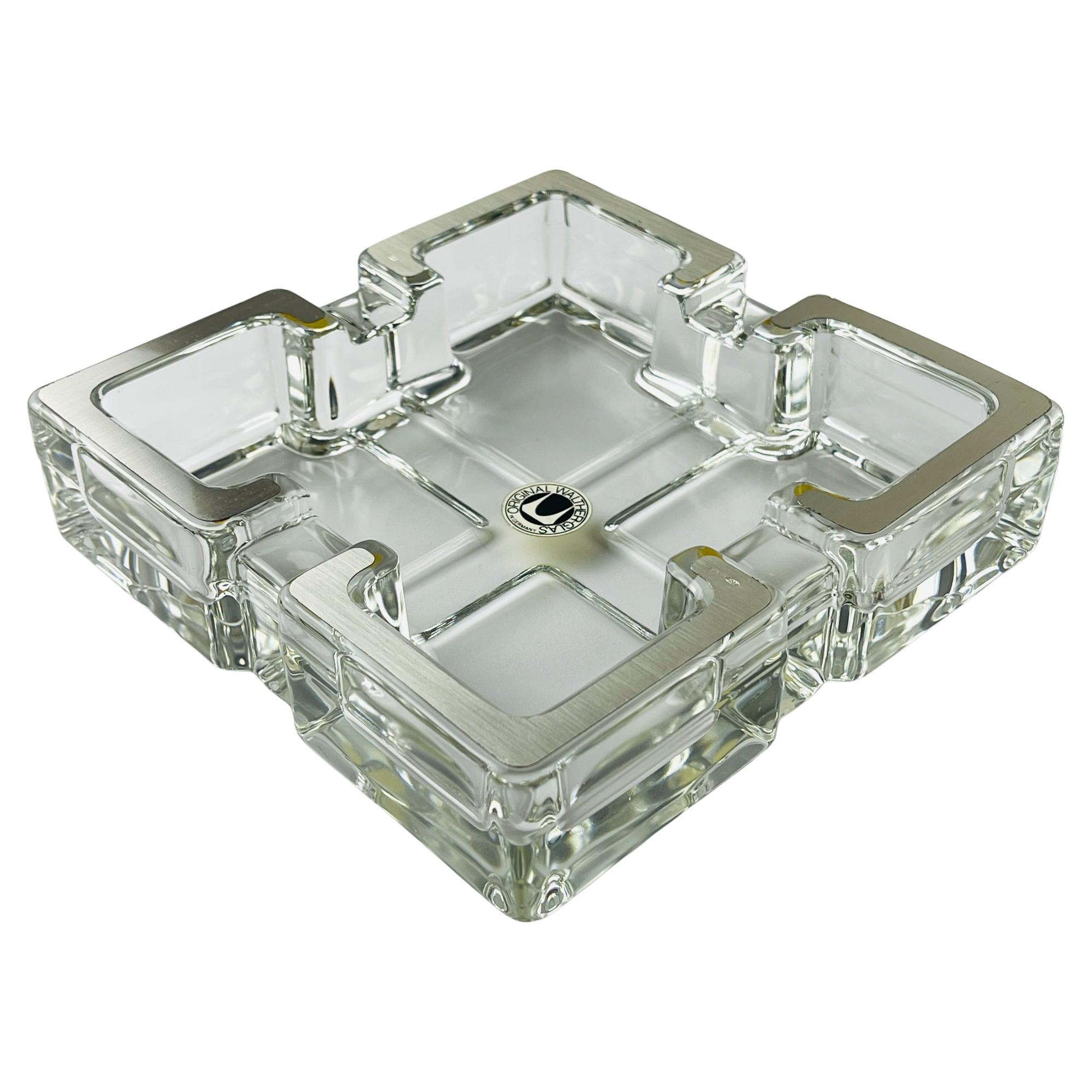 Vintage ashtray by Original Walther Glass, W. Germany, 1960s