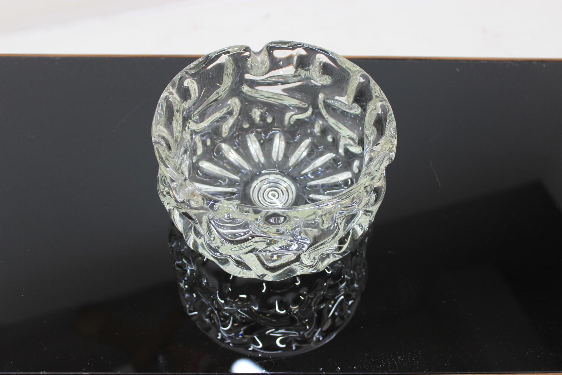 Glass Vintage Ashtray by Pavel Hlava, 1968 For Sale