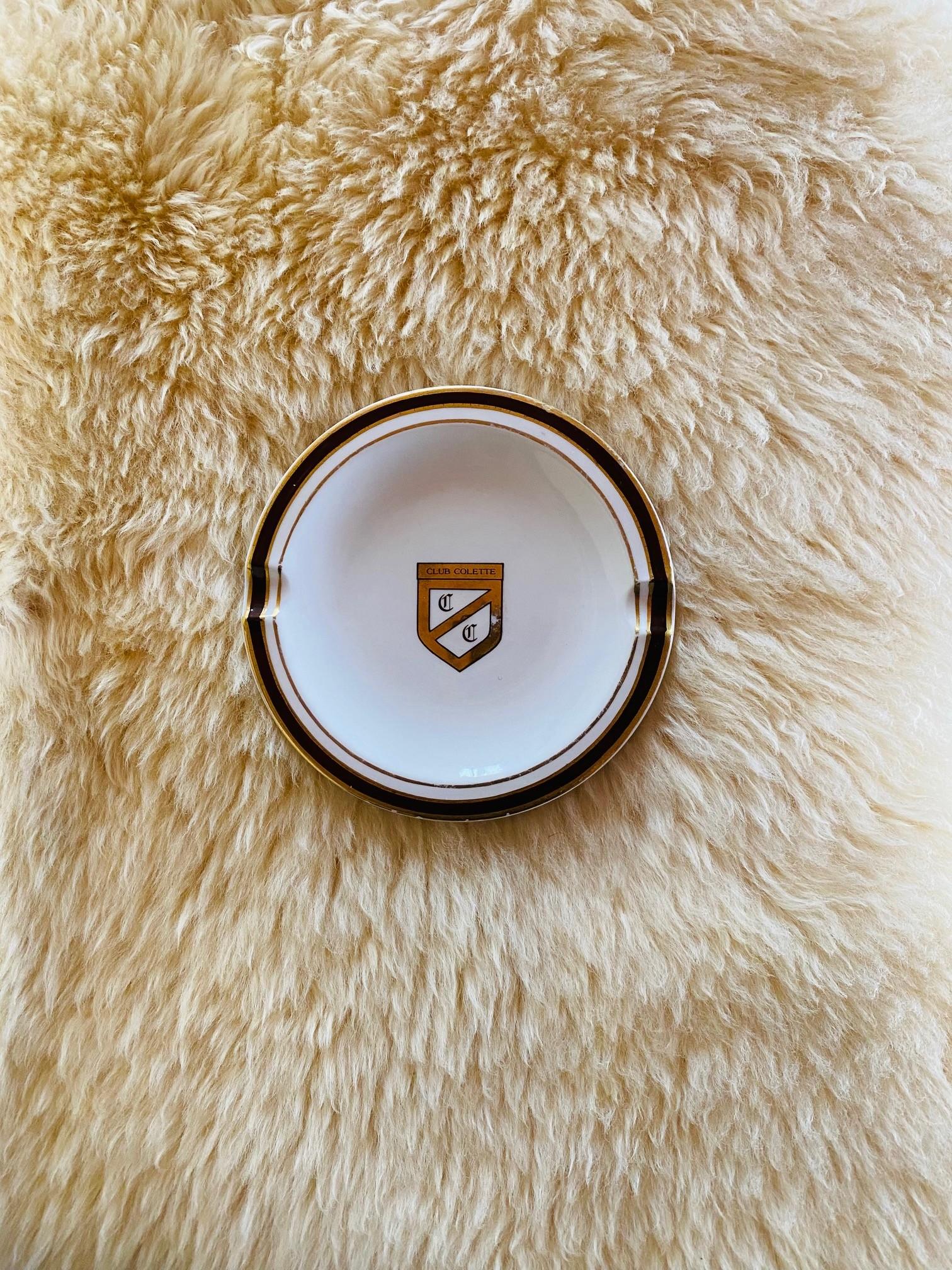 Vintage Ashtray Gucci and Club Colette 1980s In Good Condition In San Diego, CA