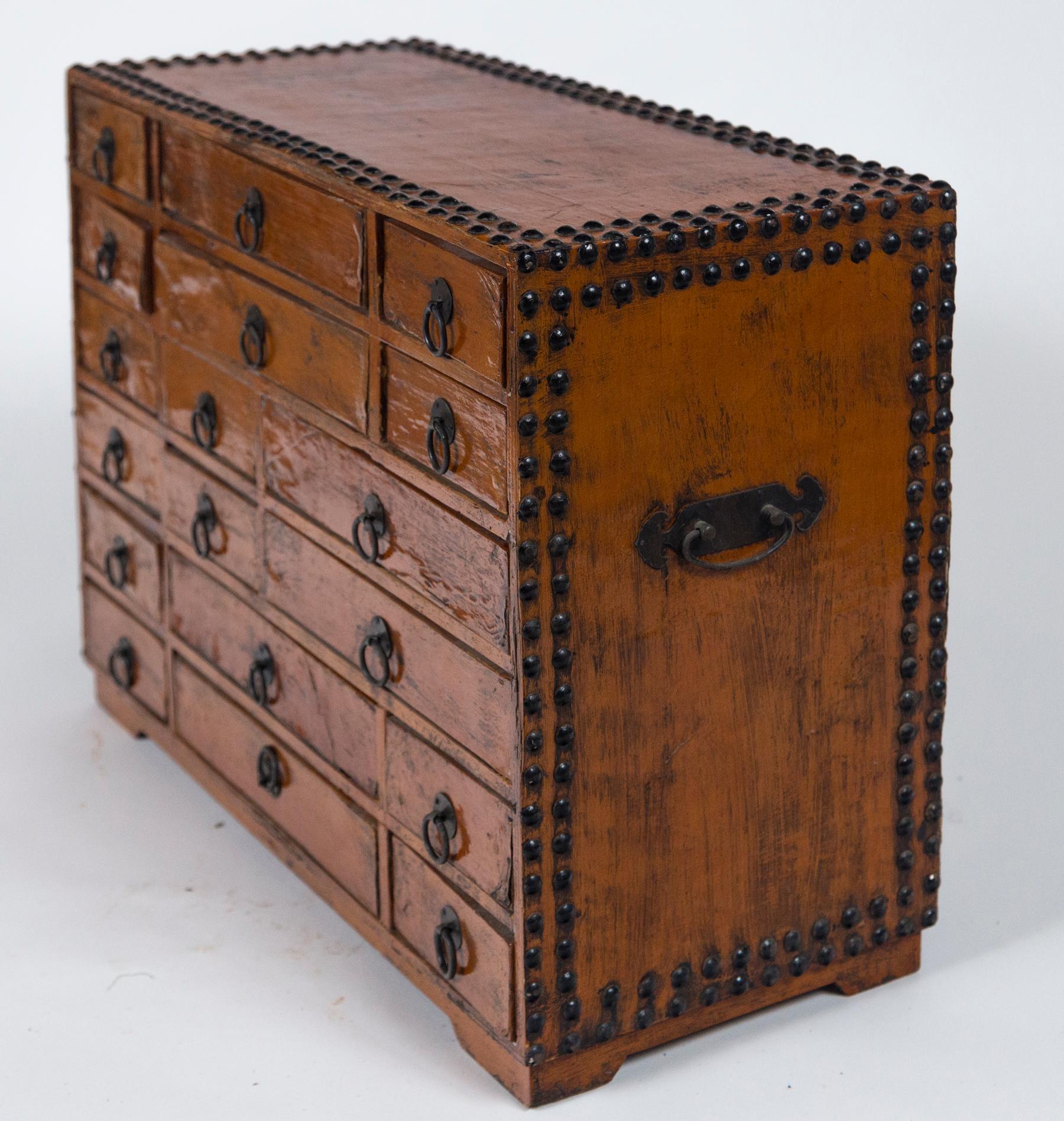 Vintage Asian Apothecary Chest, 20th Century For Sale 5