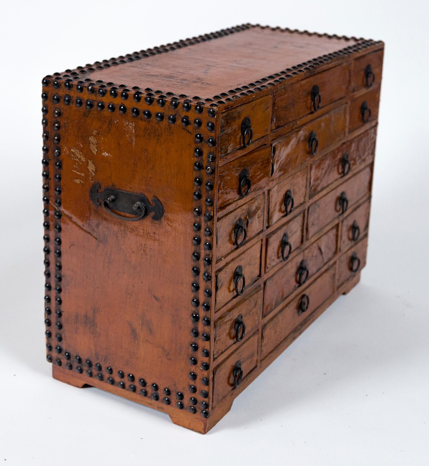 Vintage Asian Apothecary Chest, 20th Century For Sale 4