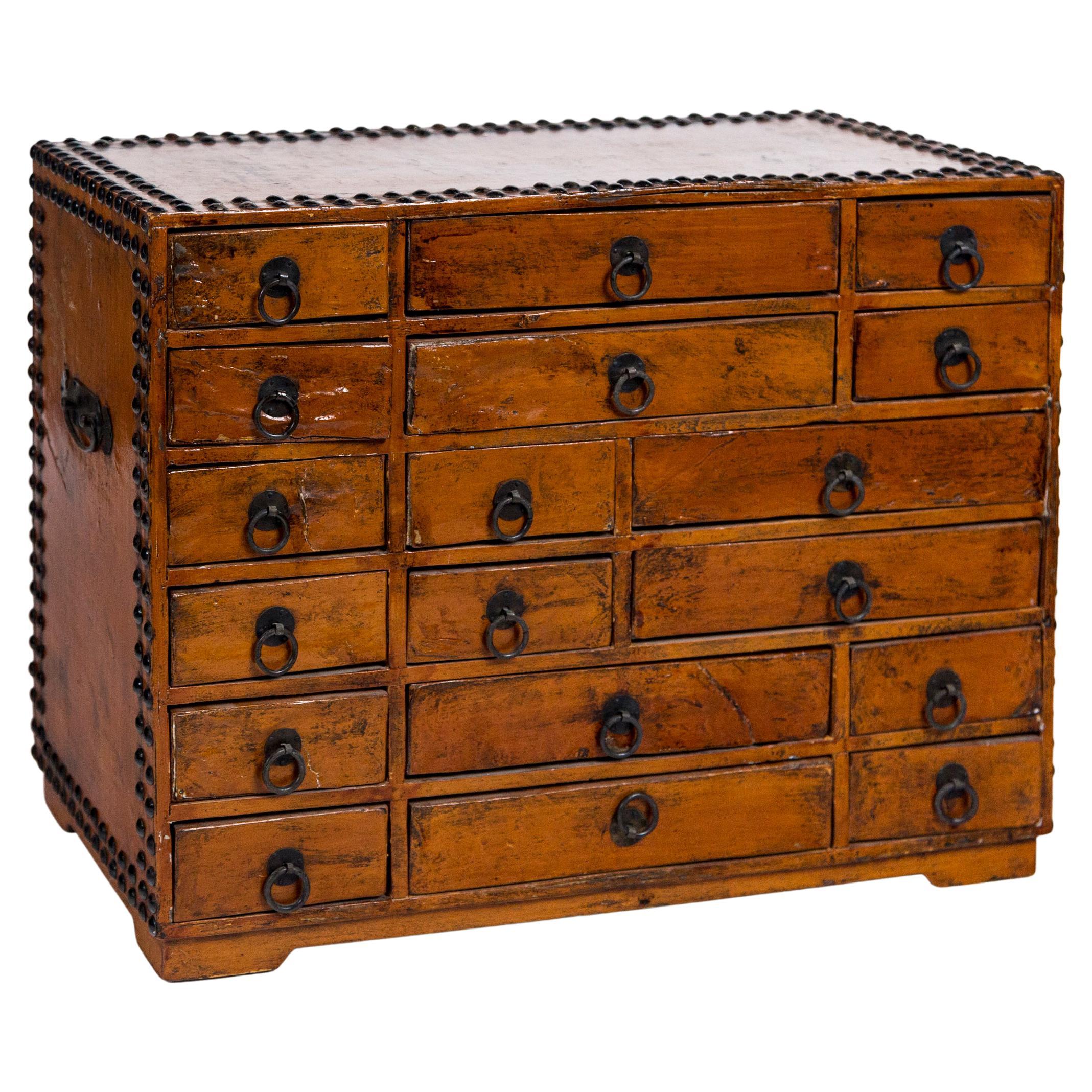 Vintage Asian Apothecary Chest, 20th Century For Sale