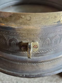 Vintage Asian Brass Spice Box or Canister