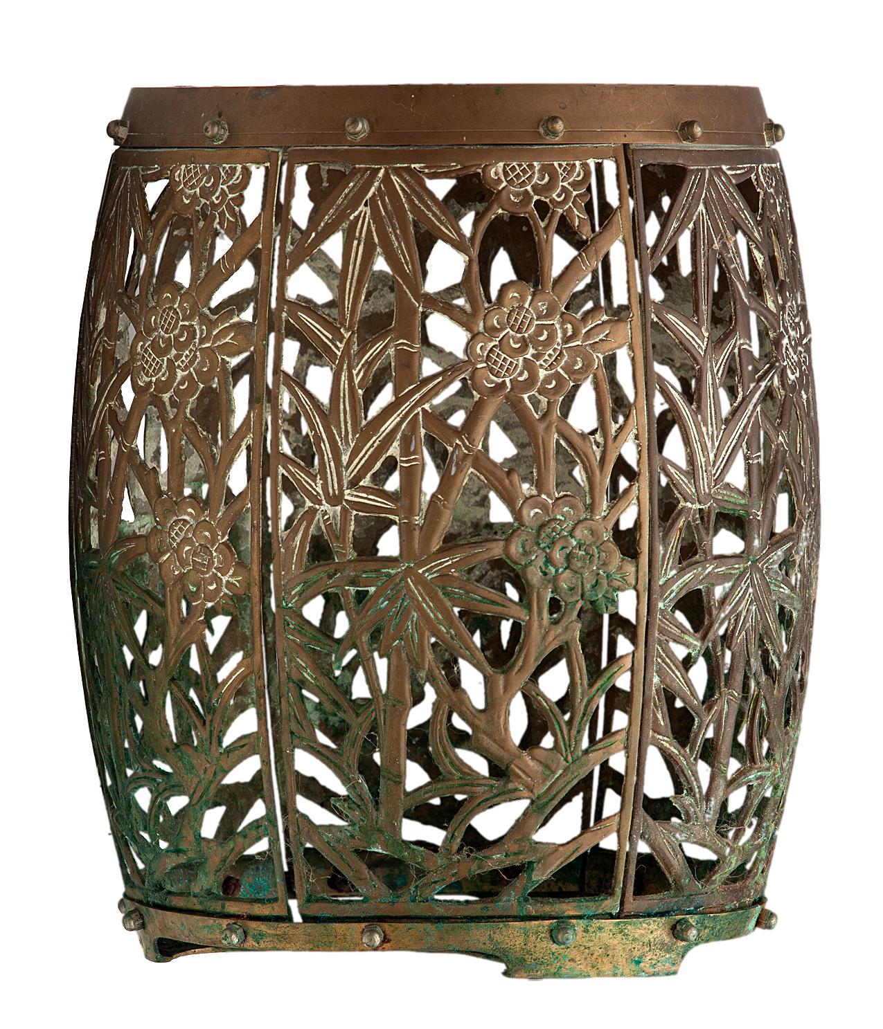 Chinese Vintage Asian Brass Stool/ Drum Table