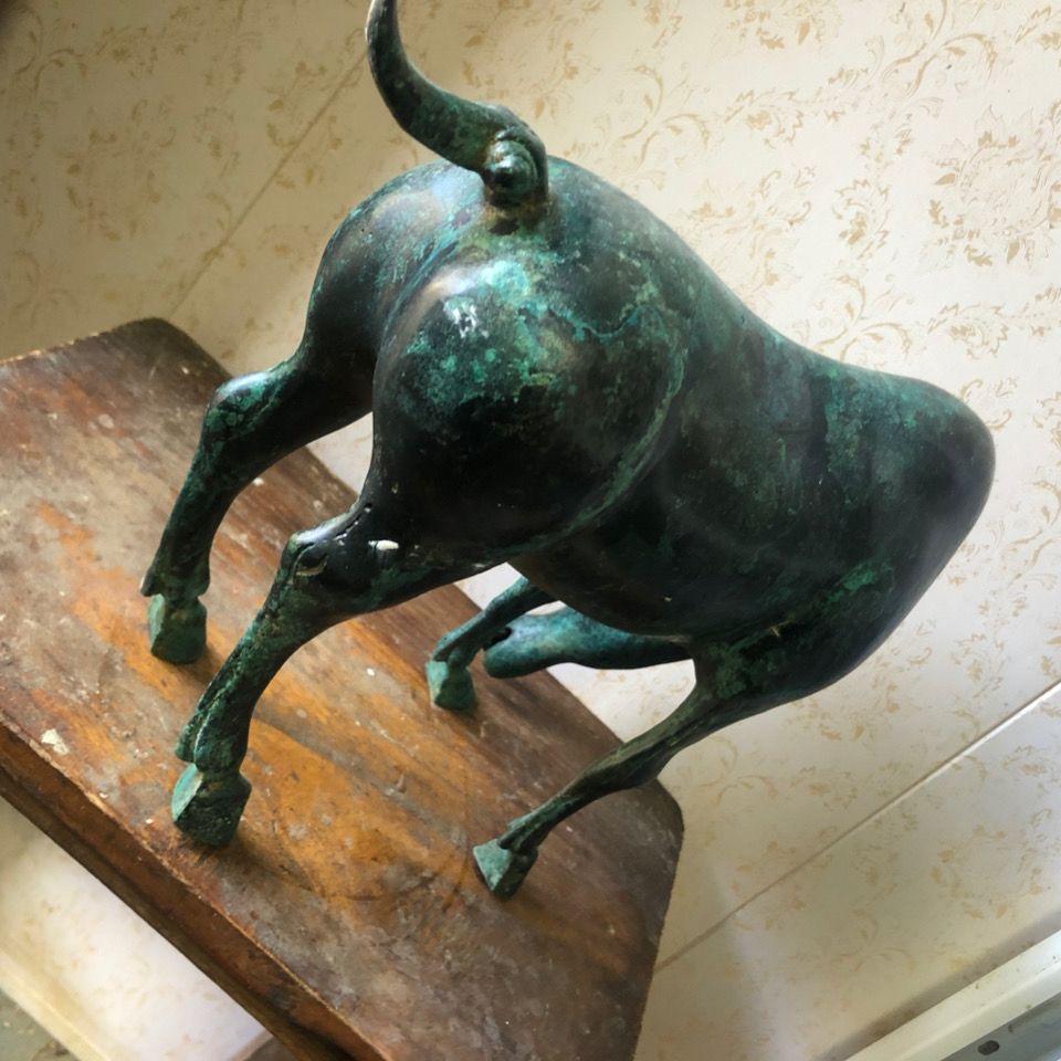 Vintage Asian Bronze Drinking Water Horse For Sale 1