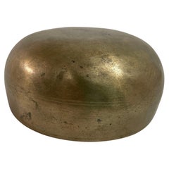 Bol martelé asiatique vintage en bronze chantant