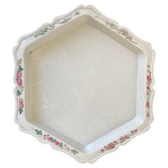 Vintage Asian Ceramic Hexagonal Dish Catchall Bowl