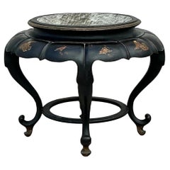 Vintage Asian Chinoiserie Bat Wing Coffee Table