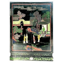 Vintage Asian Chinoiserie Cabinet