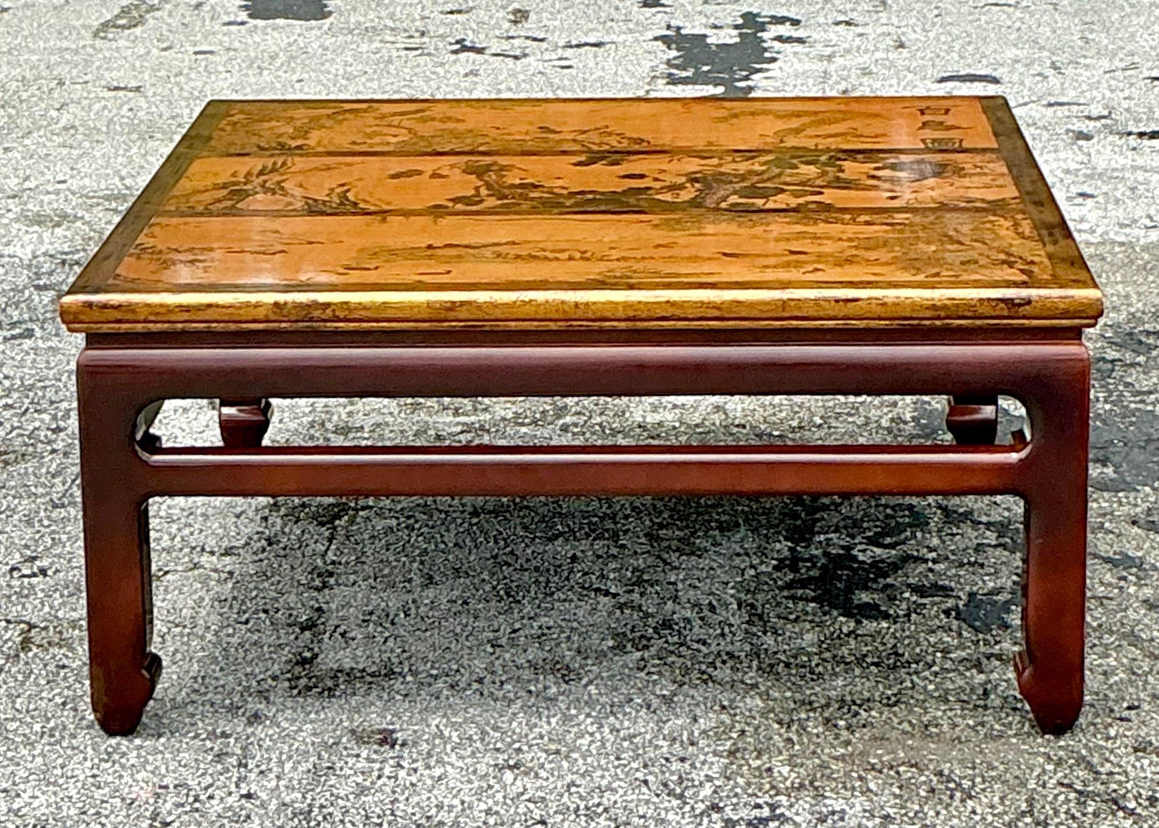20th Century Vintage Asian Chinoiserie Coffee Table