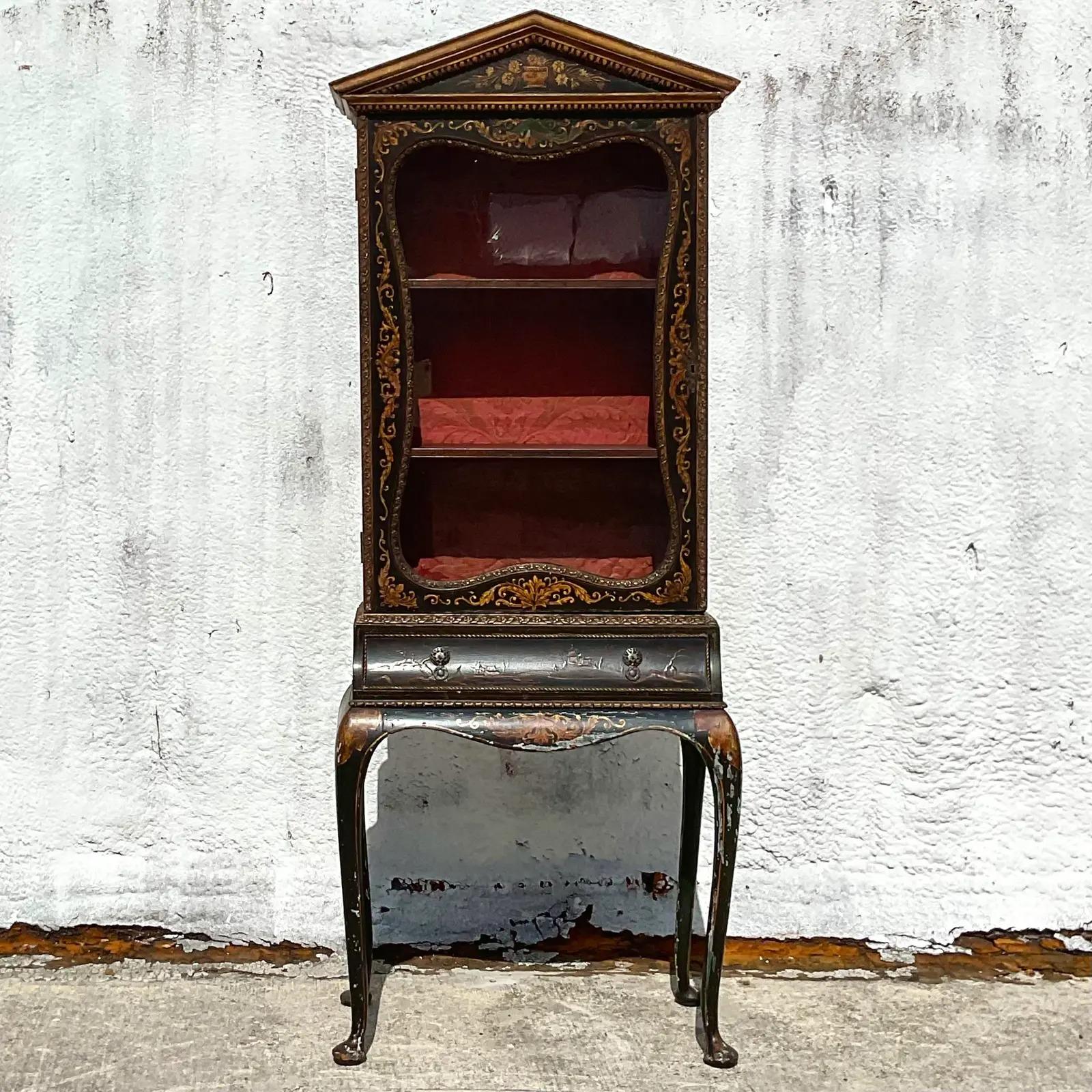 vintage asian cabinet