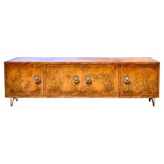 Used Asian Chinoiserie Long Credenza