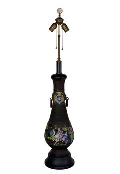 Vintage Asian Cloisonné Table Lamp