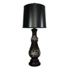 Vintage Asian Cloisonné Table Lamp