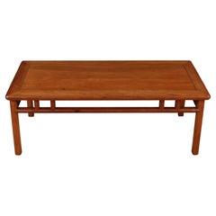 Vintage Asian Coffee Table with Grid Detail
