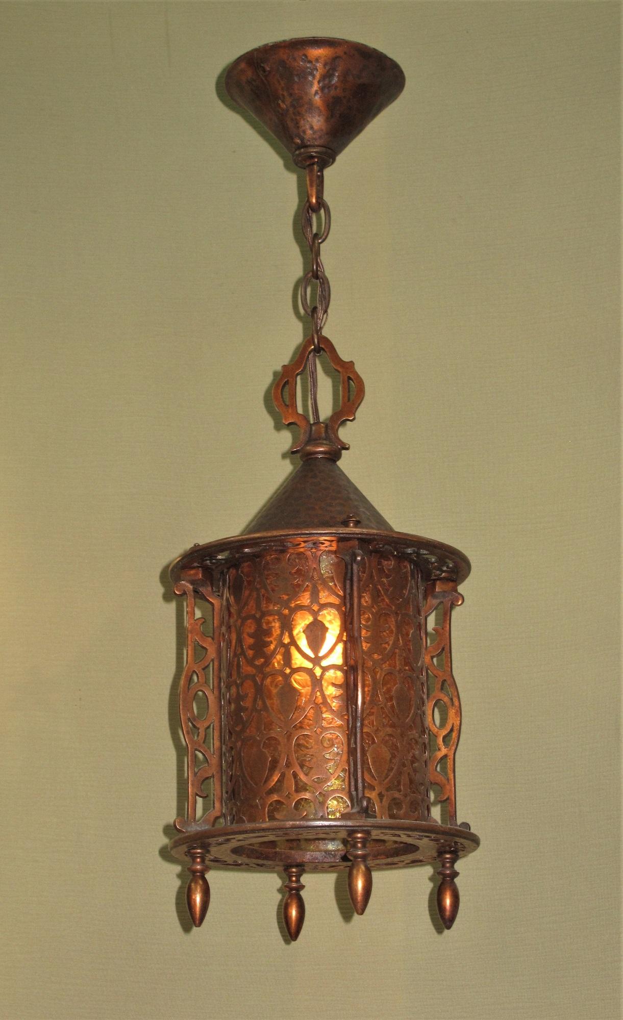 American Craftsman Vintage Asian Craftsman Porch Light Pendant