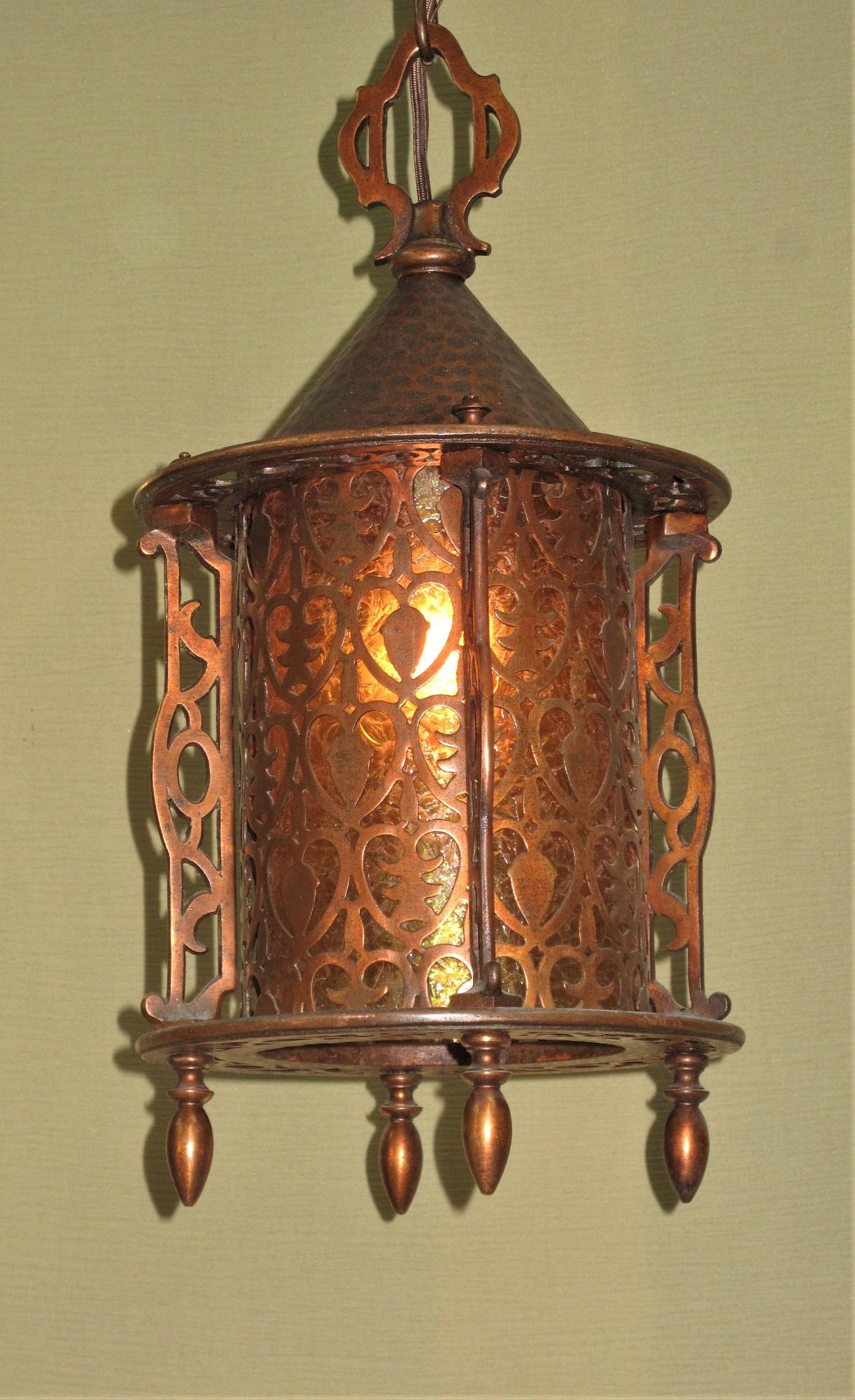 Cast Vintage Asian Craftsman Porch Light Pendant