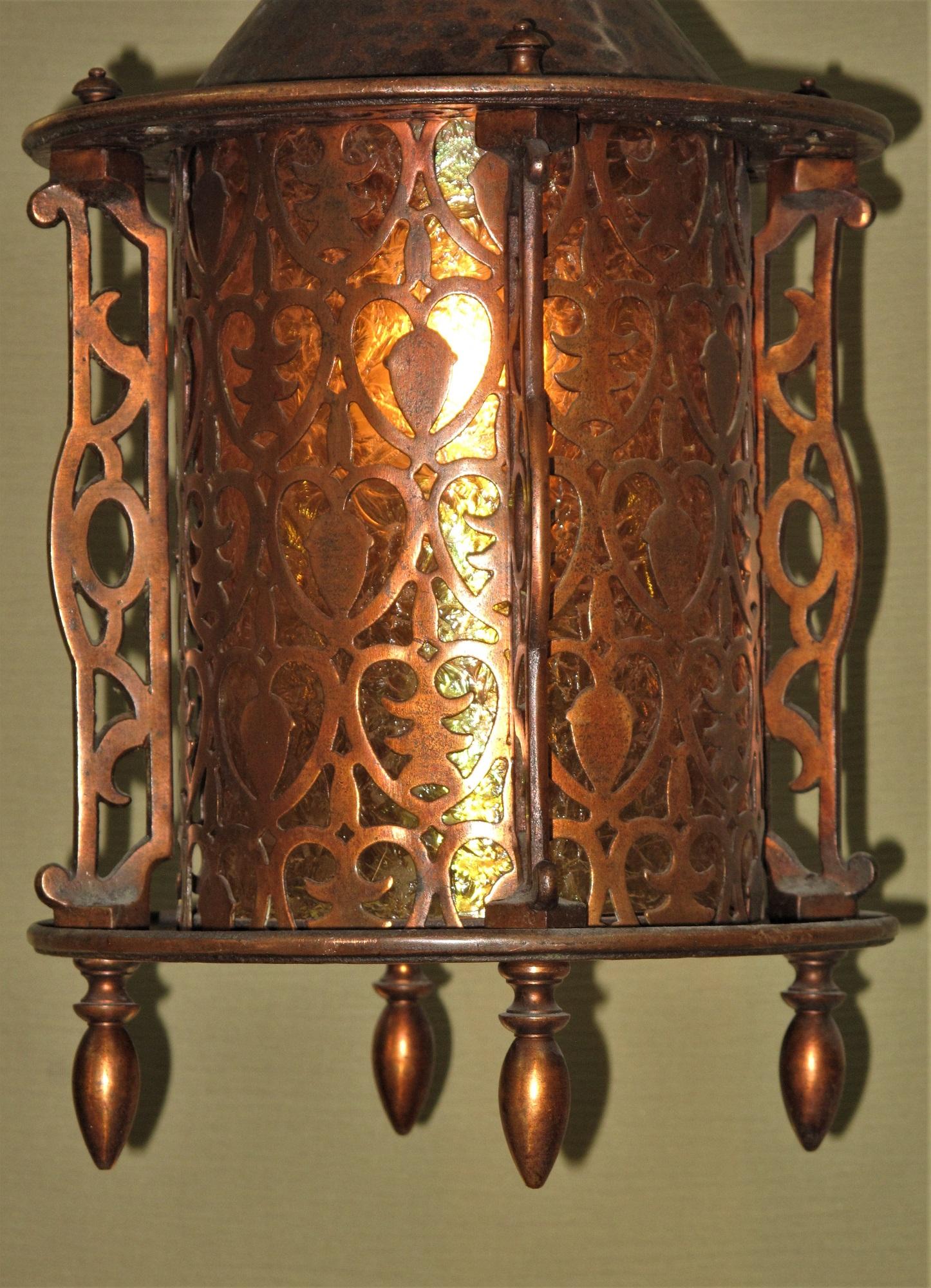 Vintage Asian Craftsman Porch Light Pendant 1