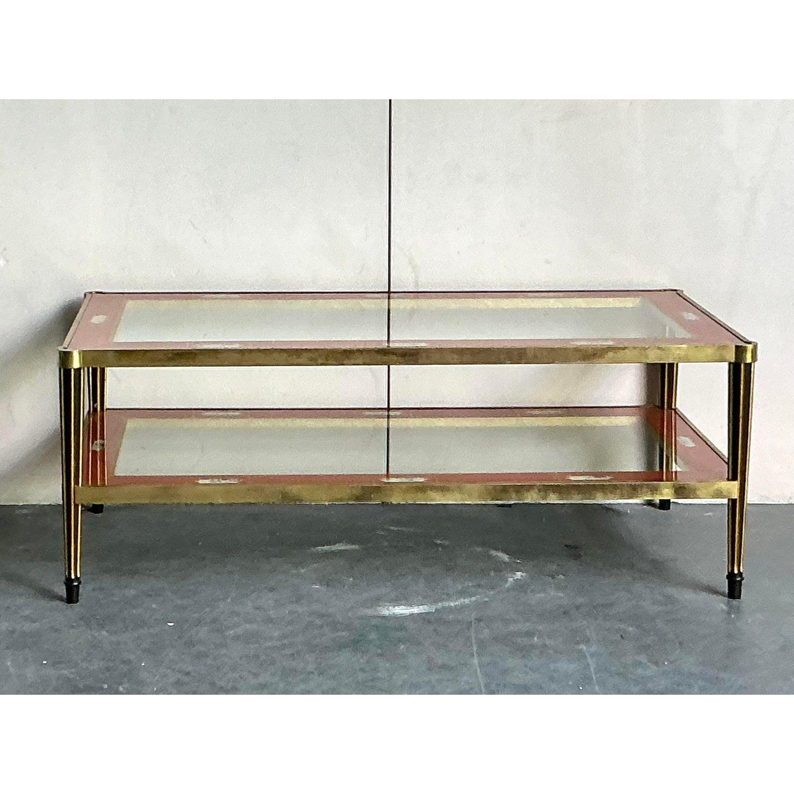 20th Century Vintage Asian Eglomise Coffee Table For Sale