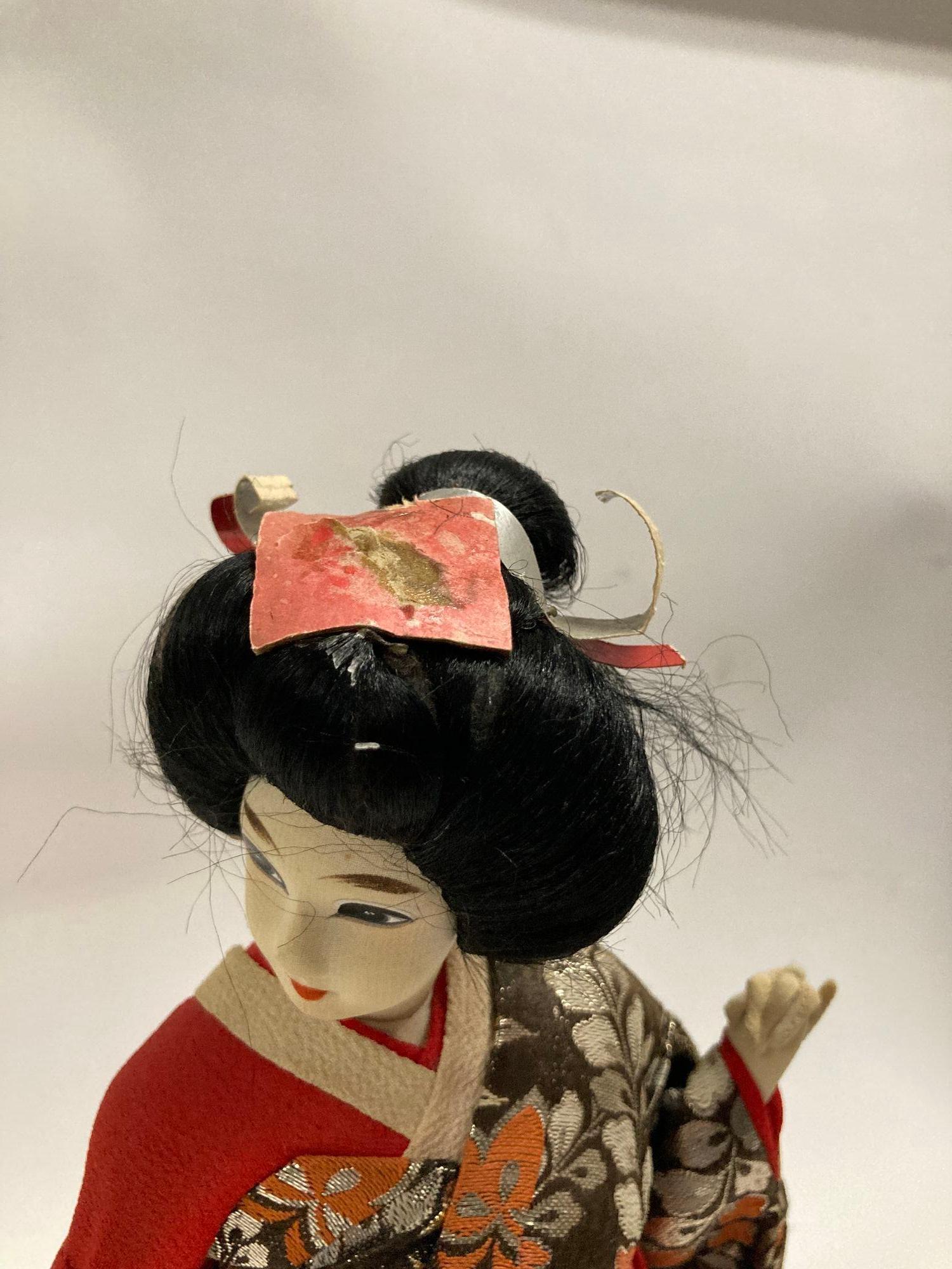 Vintage Asian Geisha Japanese Figurine Collectible Doll 1950s 4