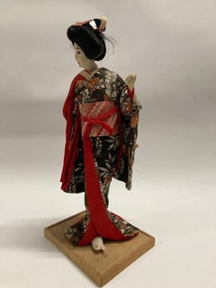 Vintage Asian Geisha Japanese Figurine Collectible Doll 1950s