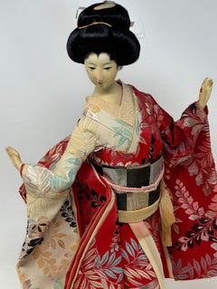 Vintage Asian Geisha Japanese Figurine Collectible Doll 1950s
