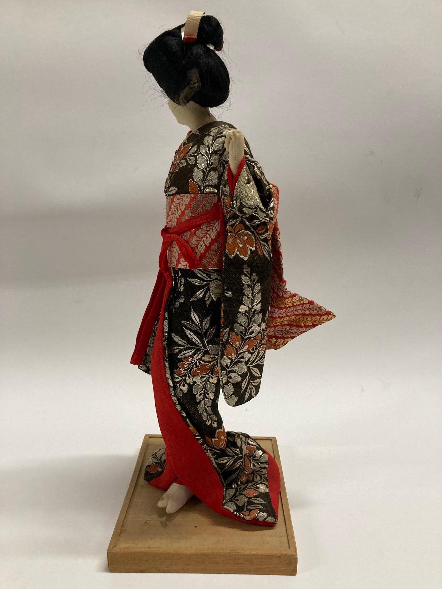 Japonisme Vintage Asian Geisha Japanese Figurine Collectible Doll 1950s