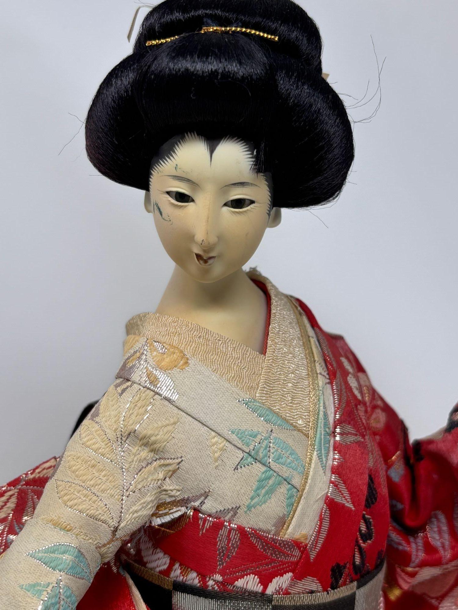 Asiatische Geisha Japanische Figur, Sammlerstück-Puppe, 1950er Jahre, Vintage (Anglo-japanisch) im Angebot