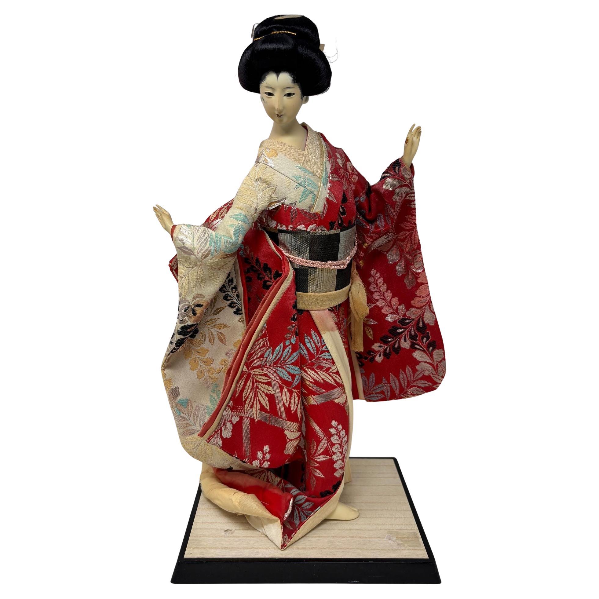 Vintage Asian Geisha Japanese Figurine Collectible Doll 1950s