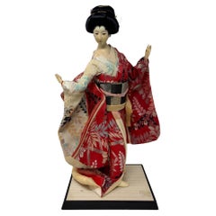 Vintage Asian Geisha Japanese Figurine Collectible Doll 1950s