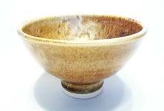 Tazón de Té Vintage Asiático Esmaltado con Piel de Liebre - Sin firmar - China - Siglo XX