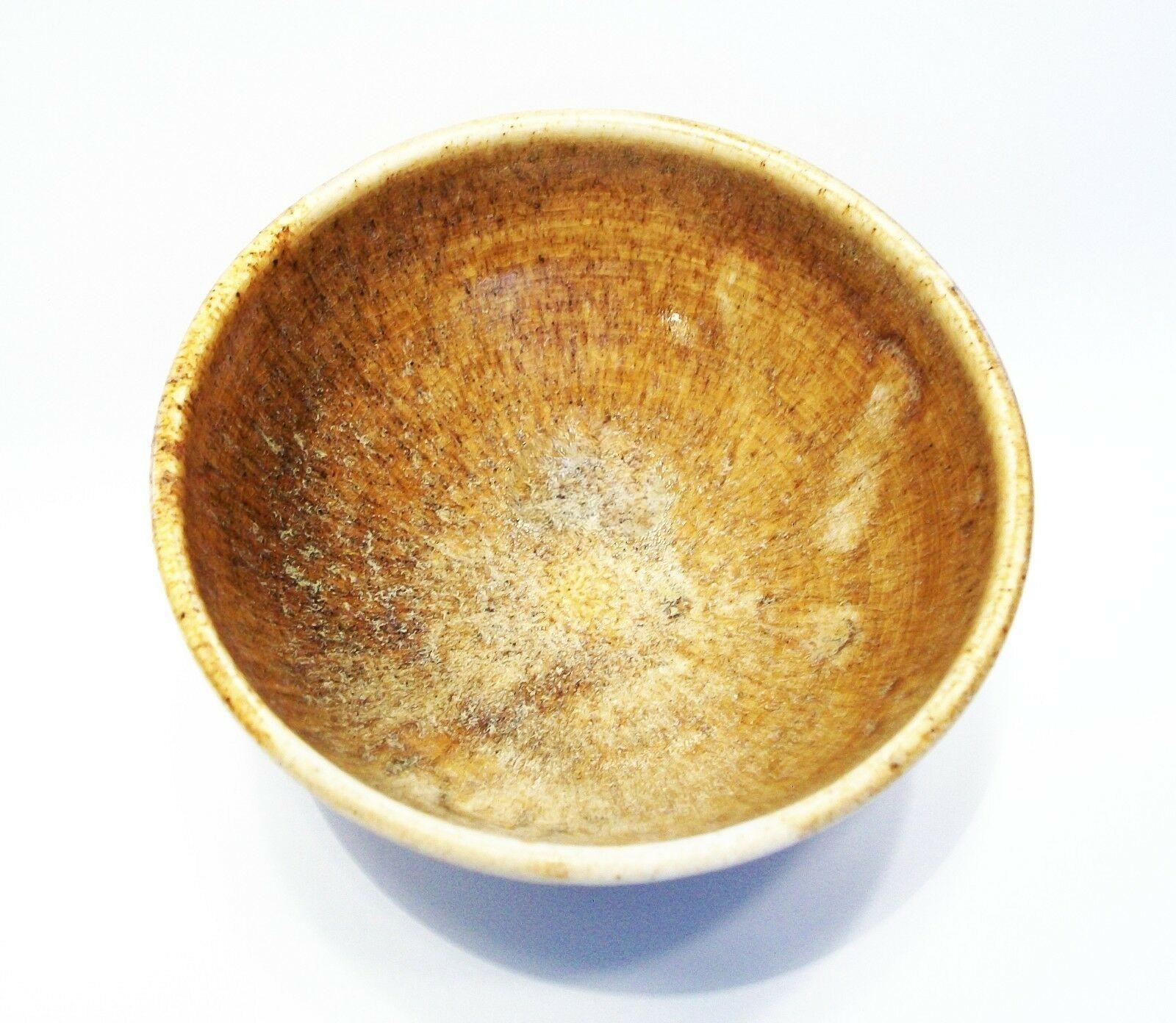 Vintage Asian Hare's Fur Glaze Tea Bowl - Unsigned - China - 20th Century For Sale 1